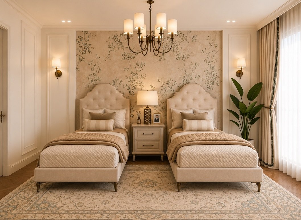 Neo-Classical Master Suite Perspective
