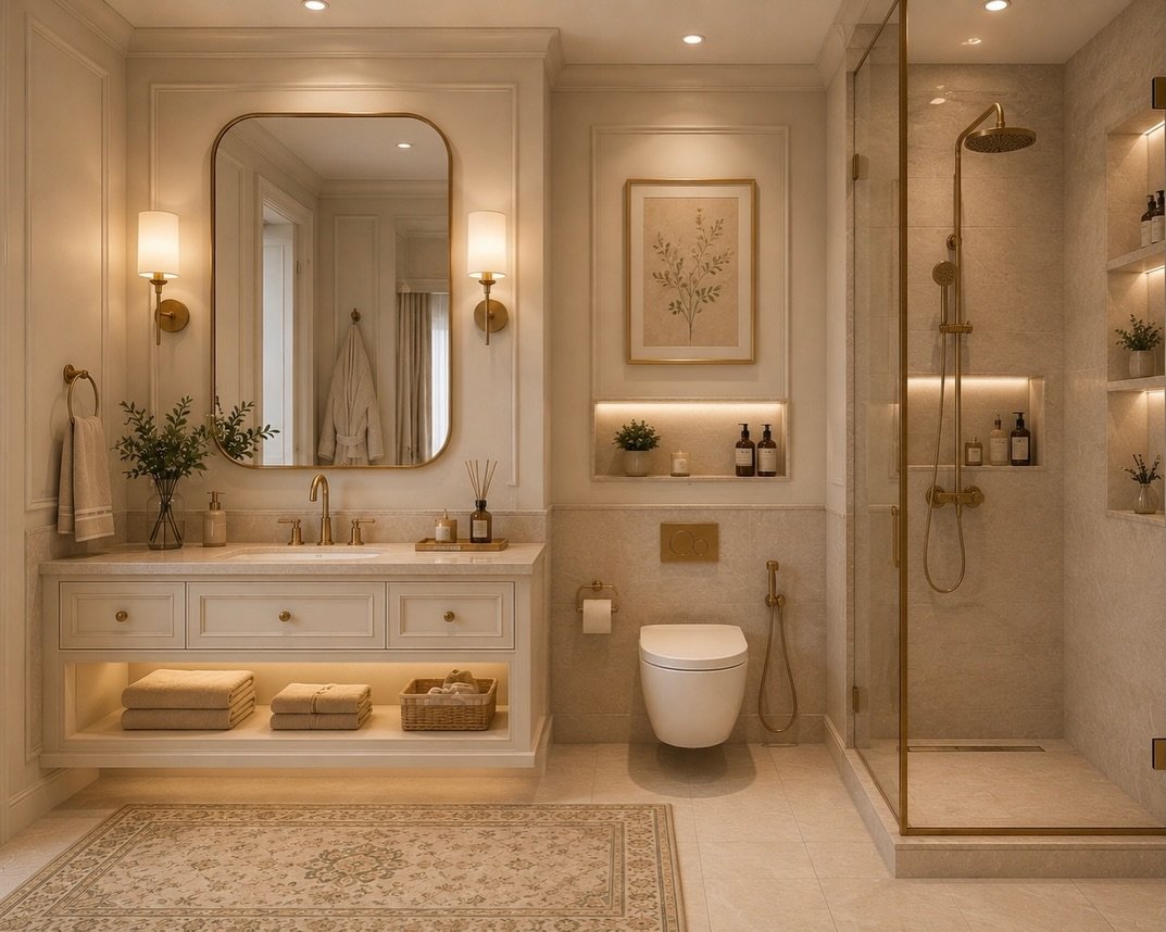 Neo-Classical Master Suite Perspective